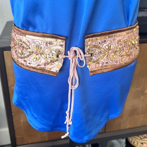 Embroidered and Sequined Embellished Belt - Picture 4 of 8